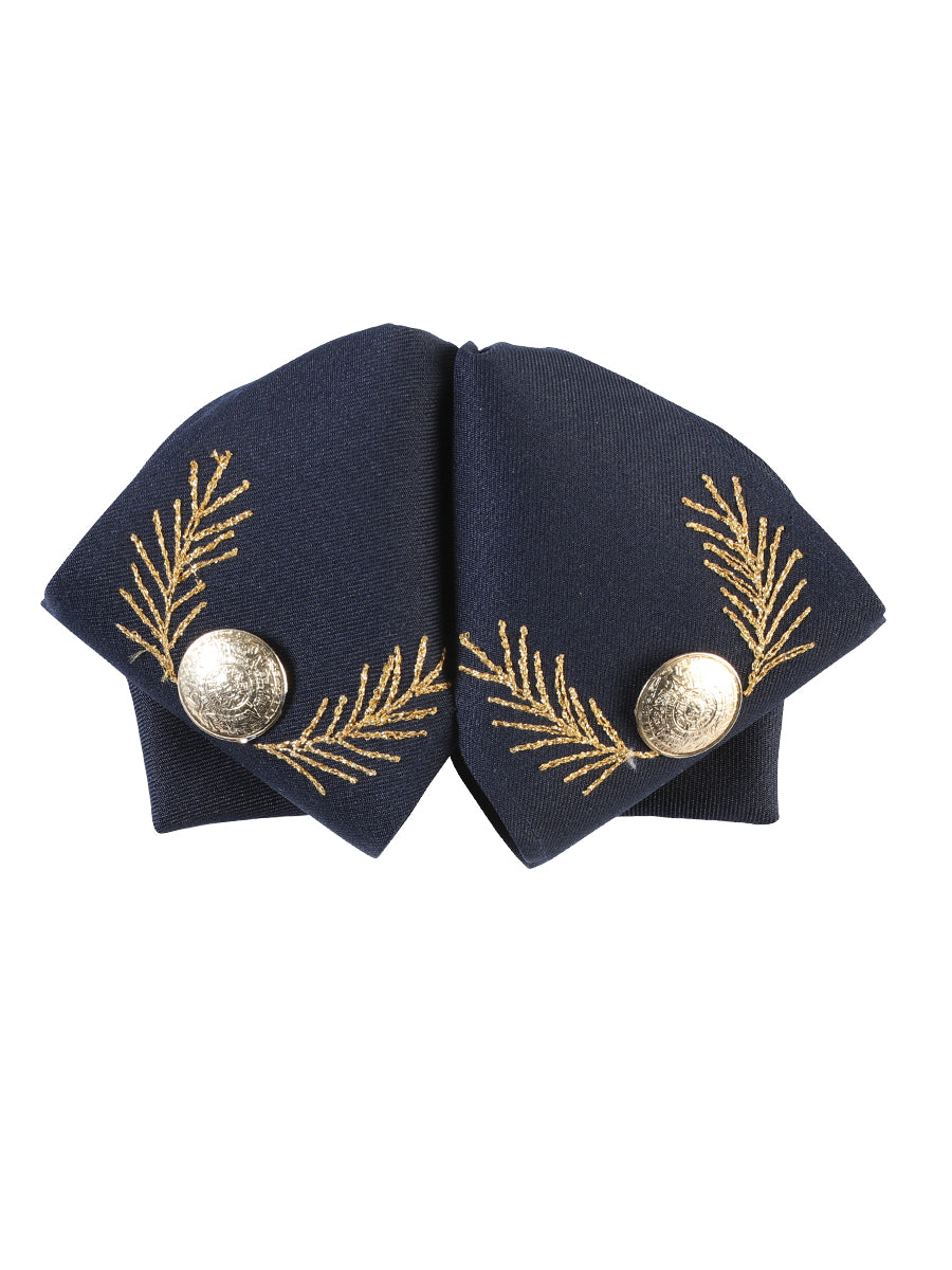 Adult 
Mexican Charro Bow Tie 100% Polyester Navy Blue/Gold 601782