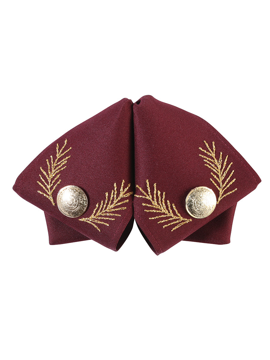 Adult 
Mexican Charro Bow Tie 100% Polyester Wine/Gold 601784