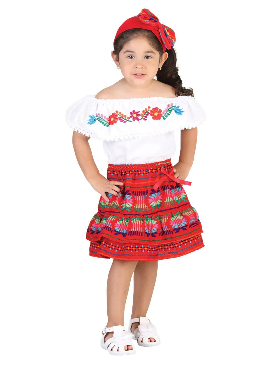 Artisanal Embroidered Set 100% Cotton Red 602100 - N4dboots.com