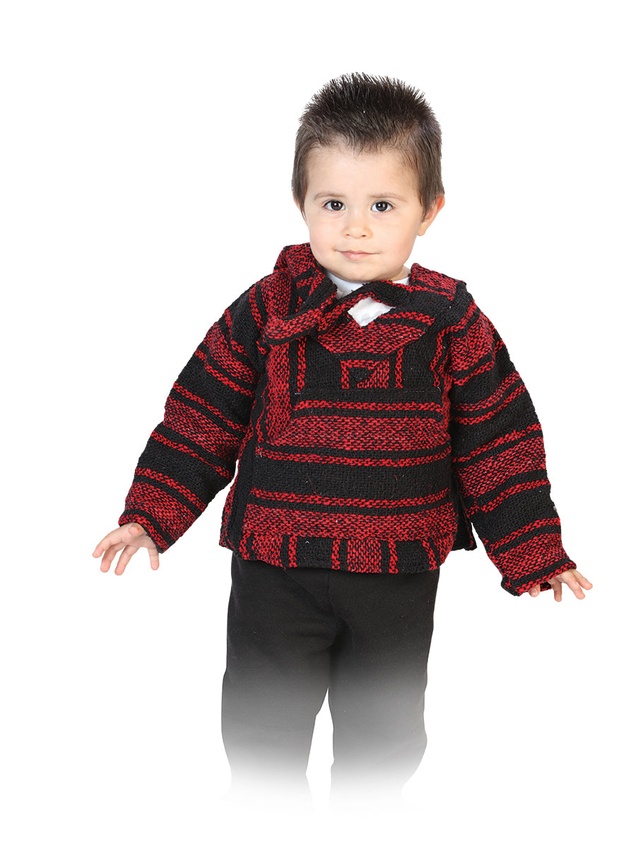 Sweatshirt Artisanal  Jerga 100% Acrylan Black/Red 603856