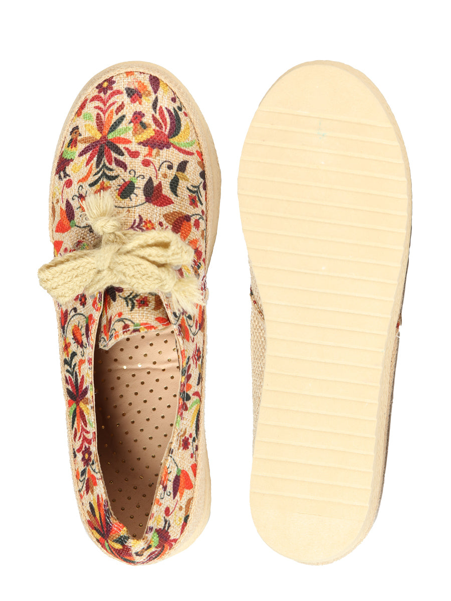 Mexican Artisanal Yute Tennis 50% Cotton, 50% Polyester Multicolor 603959