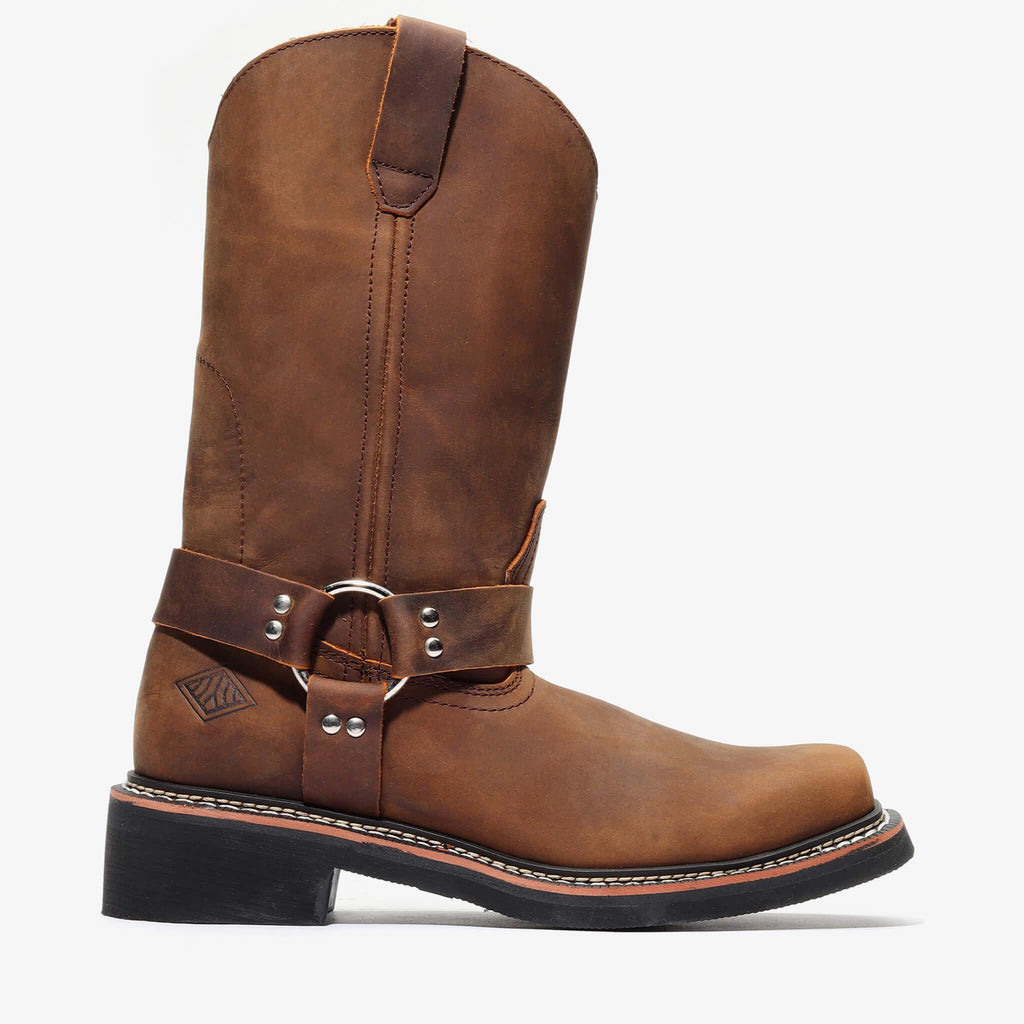 NOMAD 10" HARNESS RIDER - NOMAD 10" HARNESS RIDER - 6 / Crazy Horse - Bonanza Boots