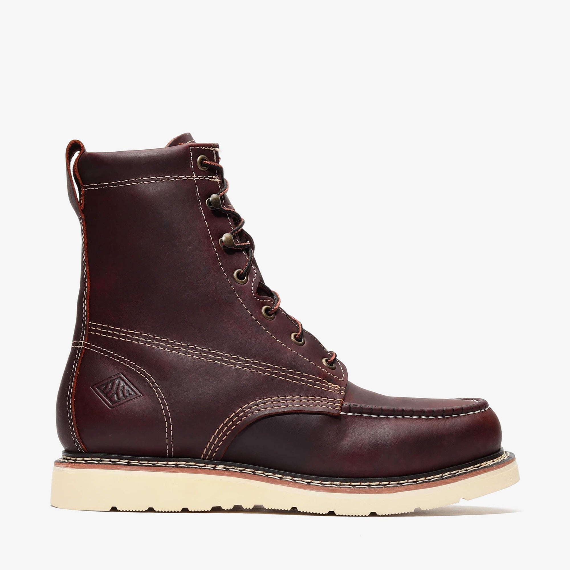 FRONTIER CLASSIC 8" MOC TOE - FRONTIER CLASSIC 8" MOC TOE - 6 / Burgundy - Bonanza Boots