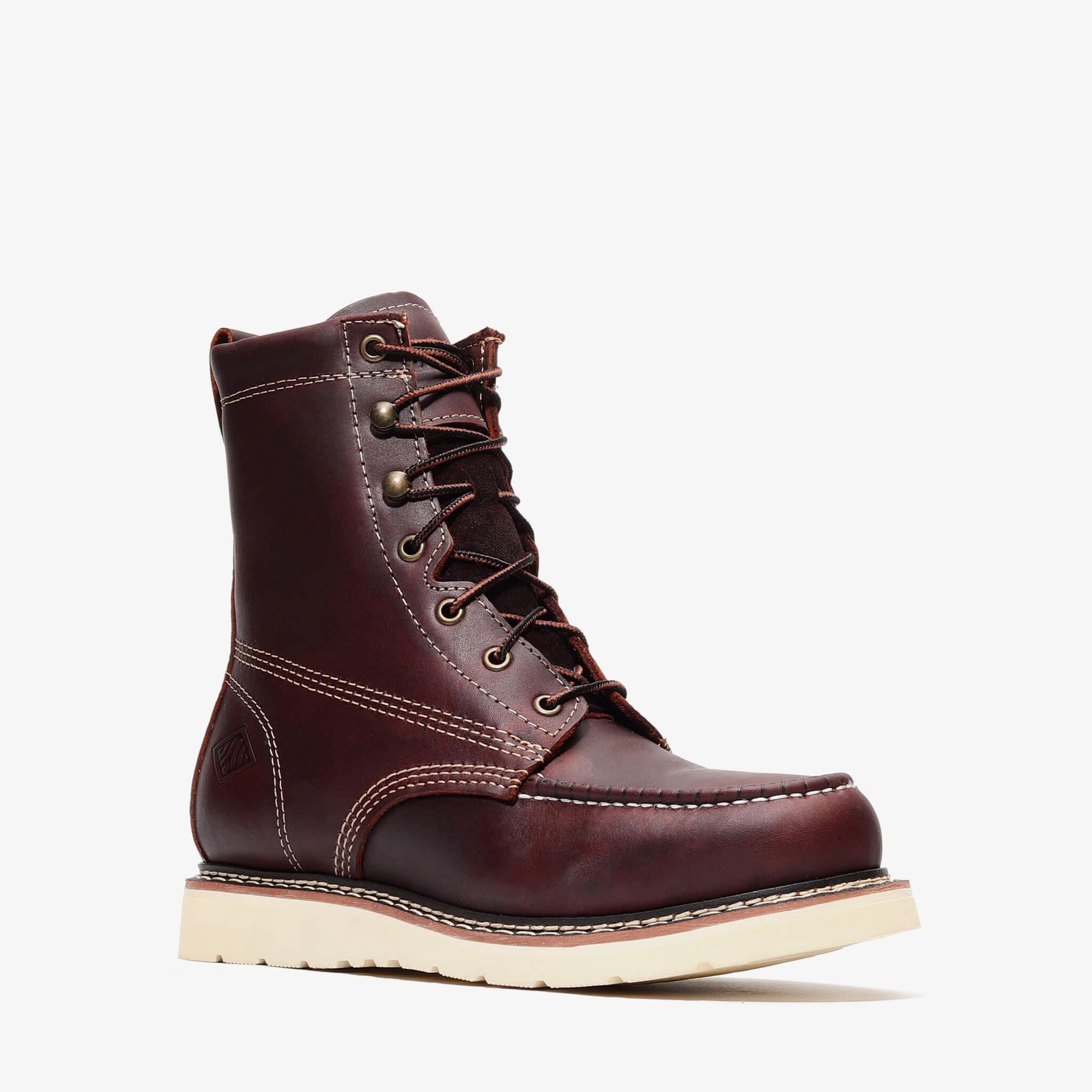 FRONTIER CLASSIC 8" MOC TOE - FRONTIER CLASSIC 8" MOC TOE - 6 / Burgundy - Bonanza Boots