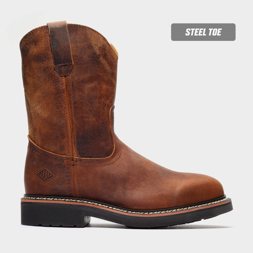 RANCHER CLASSIC 10" WELLINGTON (STEEL TOE) - RANCHER CLASSIC 10" WELLINGTON (STEEL TOE) - 6 / Crazy Horse - Bonanza Boots