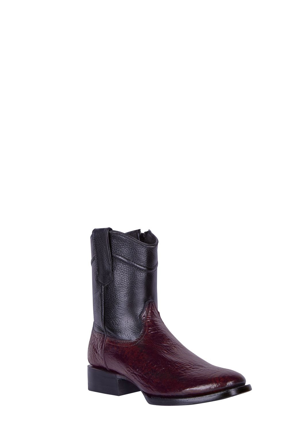 “botin roper casual hombre piel color negro cherry”