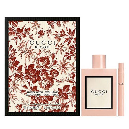 SET GUCCI BLOOM WOMEN ( 2 PC ) 3.4 OZ EDP SP / 0.3 MINI ROLLERBALL