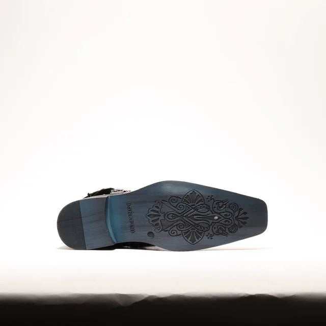 Chain Link Harness Boot D-716| Axel Black - N4dboots.com