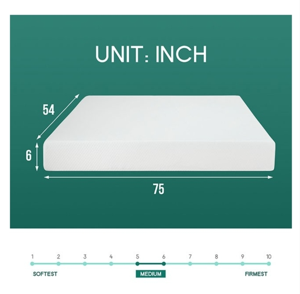 ARTEMISIA 6'' MEMORY FOAM MATTRESS | DM510