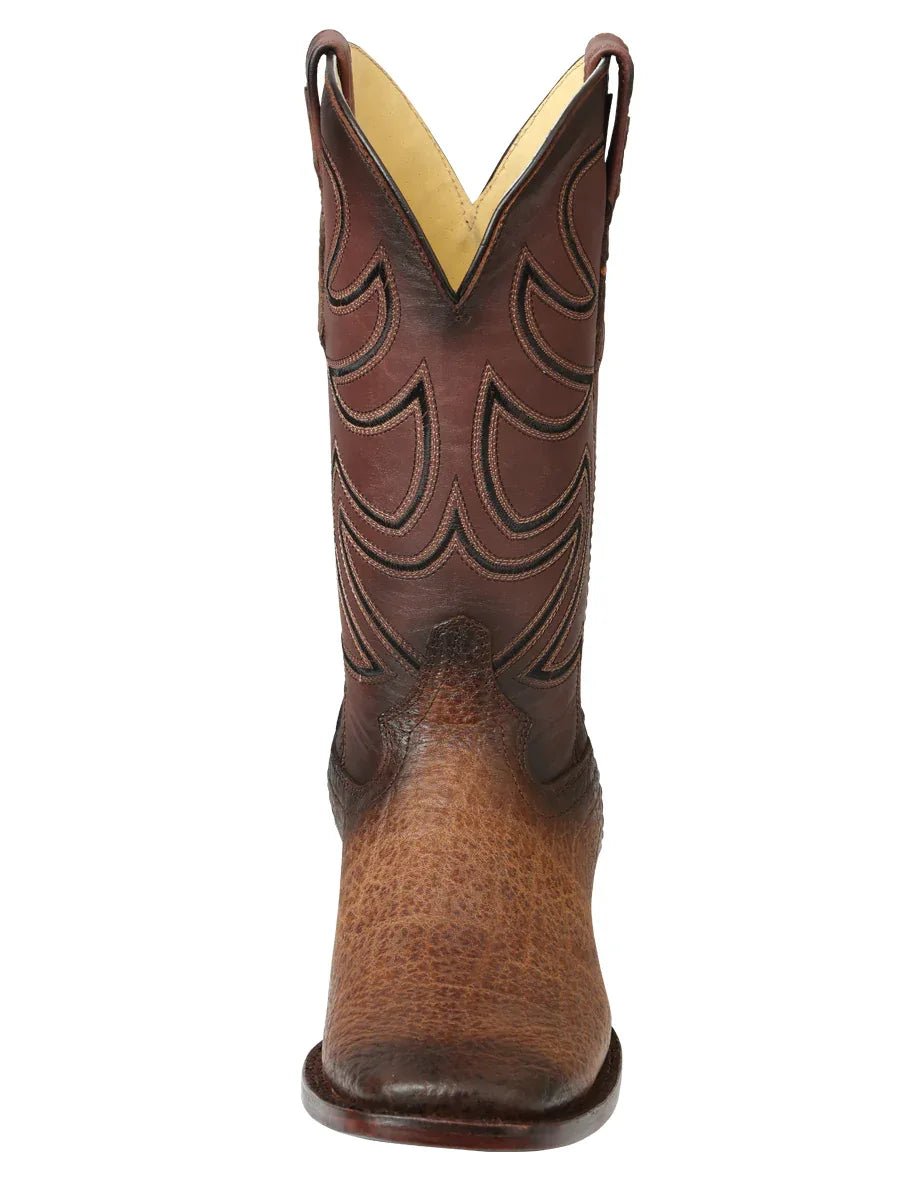 Men’s El General Rodeo Boots - Tobacco Elephant Print 45665 - N4dboots.com