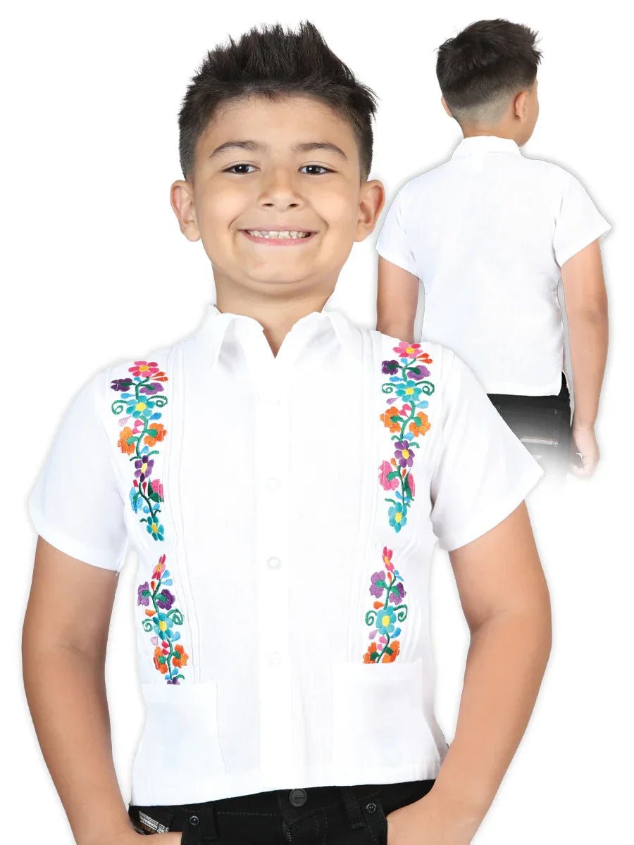 Artisanal Embroidered Shirt 100% Cotton White 603981 - N4dboots.com