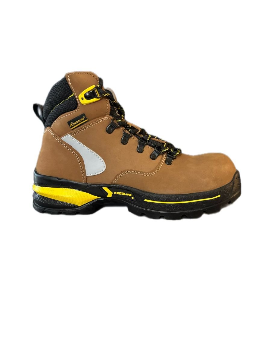 Bota ProCliff de Hombre Color Nobuck Maple con Casco de Poliamida – Horma de Trabajo - N4dboots.com
