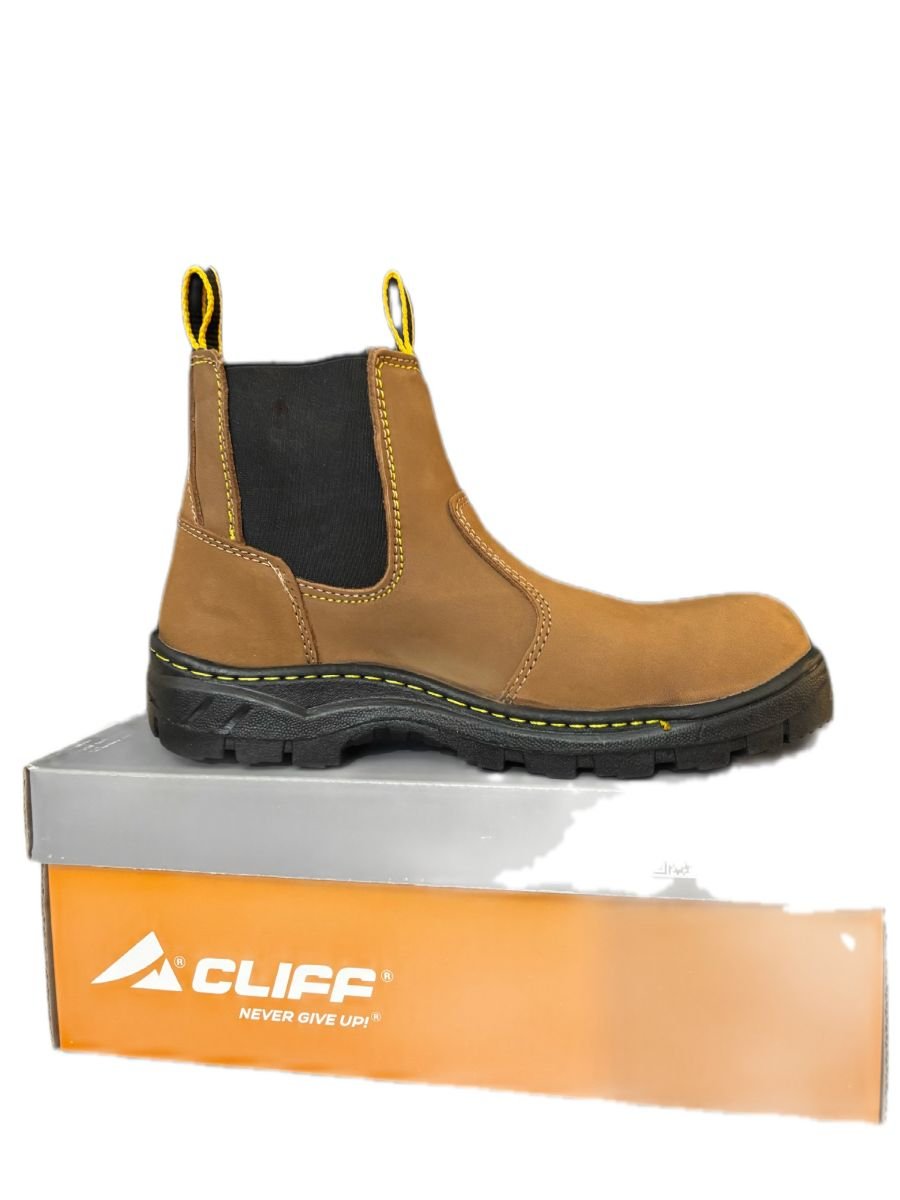 Bota ProCliff de Hombre Nobuck Maple con Casco de Poliamida – Cuero Vacuno – Trabajo - N4dboots.com