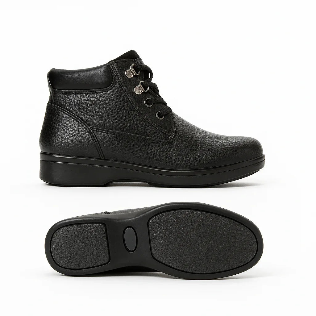 BA-381 Women work boots Black - N4dboots.com