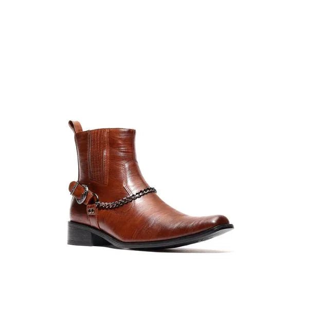 Chain Link Harness Boot D - 716| Axel Black - N4dboots.com
