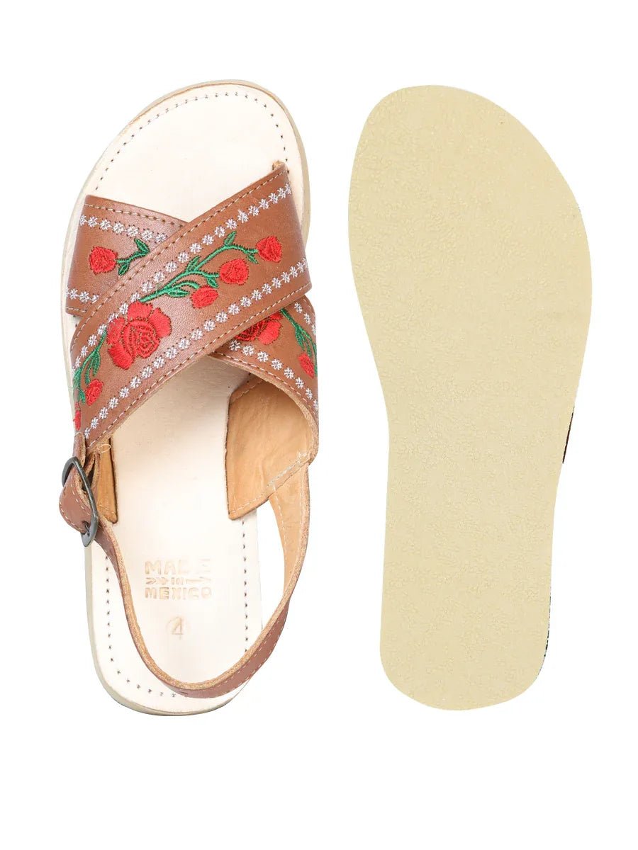 Mexican Artisanal Sandals Leather Tang 603927 - N4dboots.com