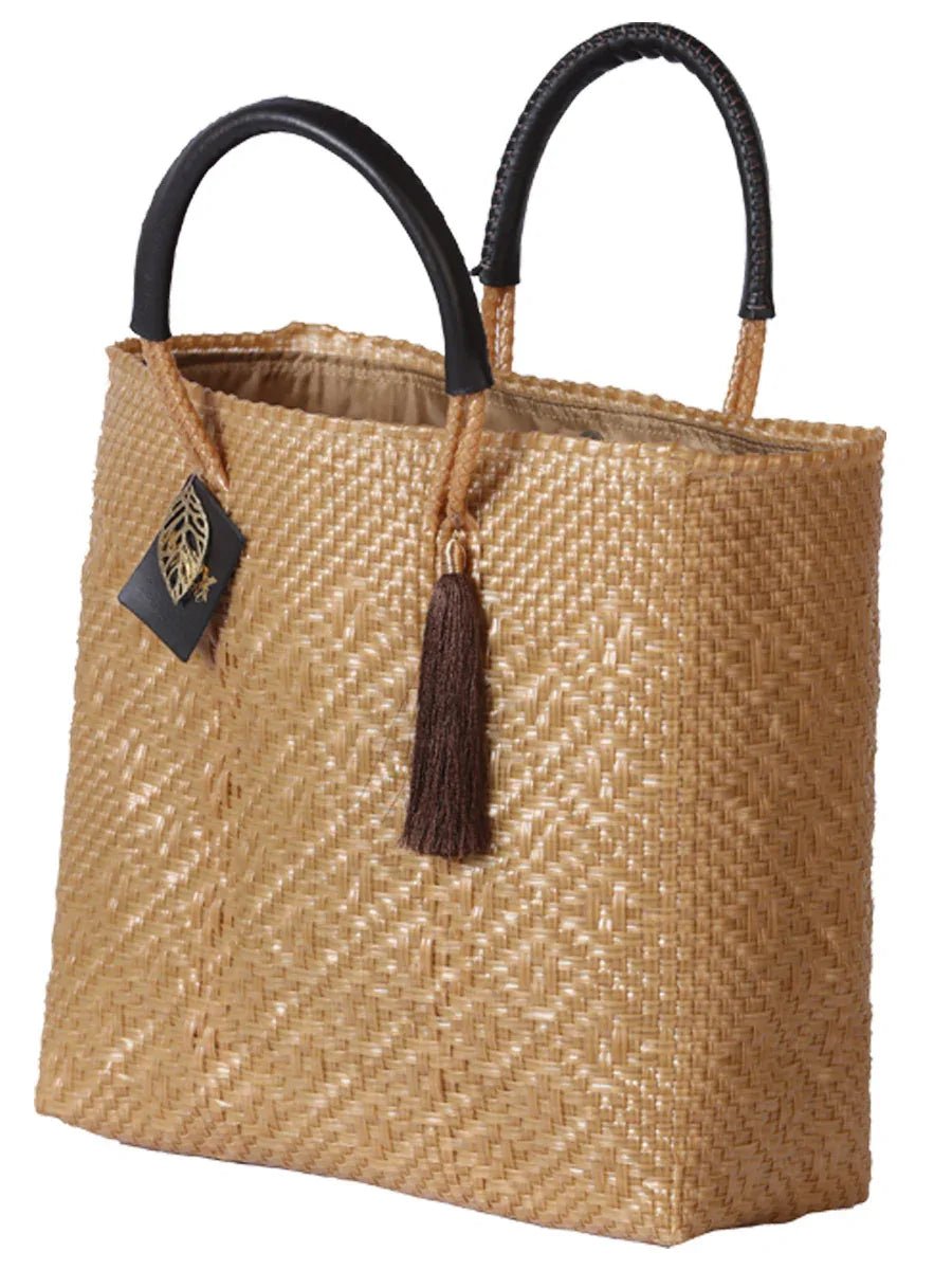 Artisanal Handbag 100% Polyethylene Brown 602124 - N4dboots.com