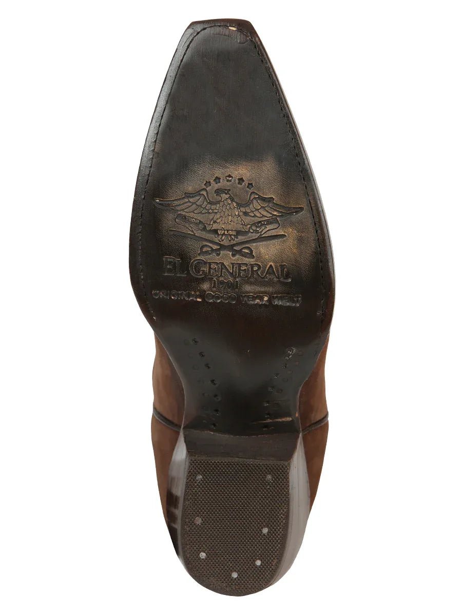El General Women’s Embroidered Western Boots - Brown 45788 - N4dboots.com