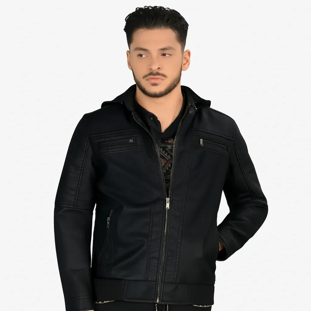 Chamarra Color Negro 612 - N4dboots.com