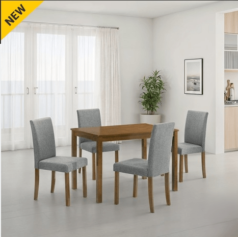 WORLAND 5 PC. DINNING TABLE SET | FM32003AK Color Medium Oak - N4dboots.com