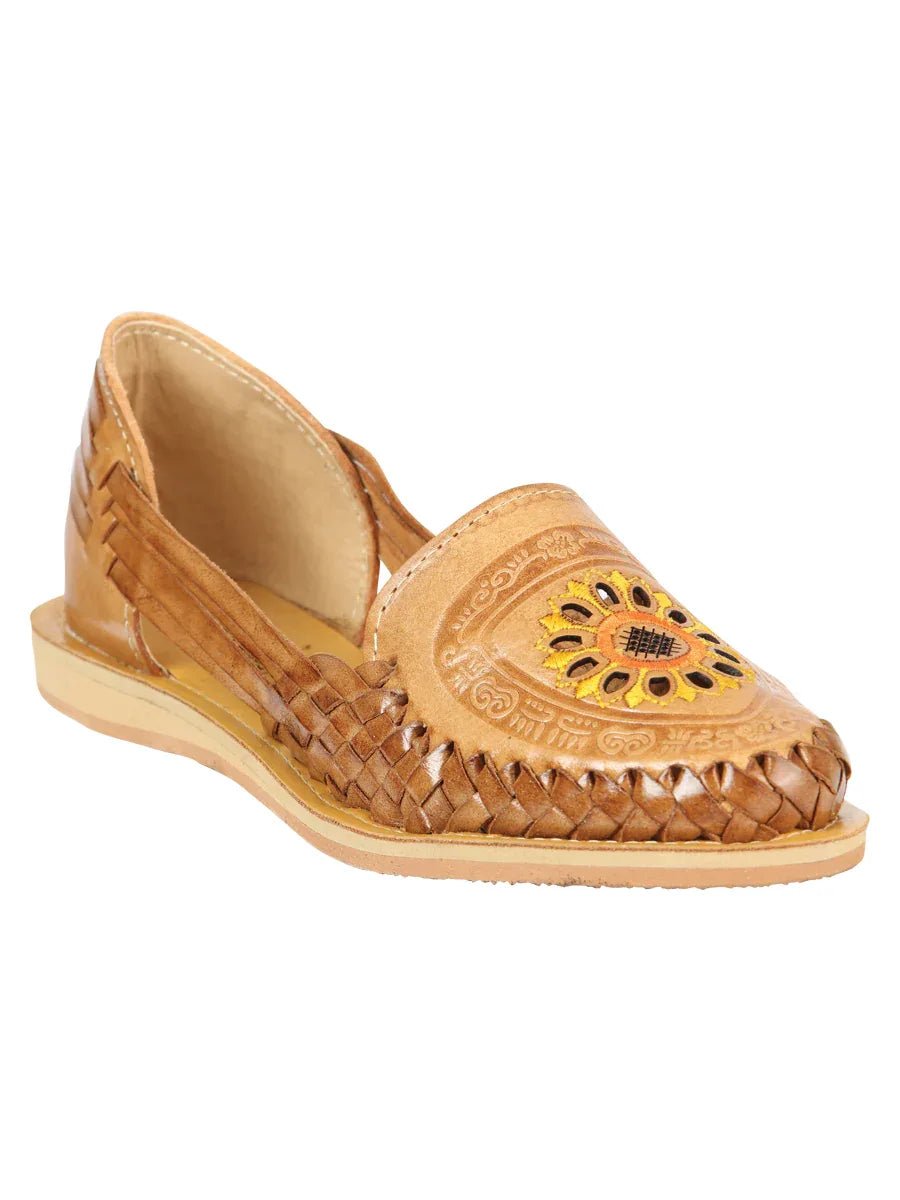 Mexican Artisanal Sandals Leather Tang 604024 - N4dboots.com