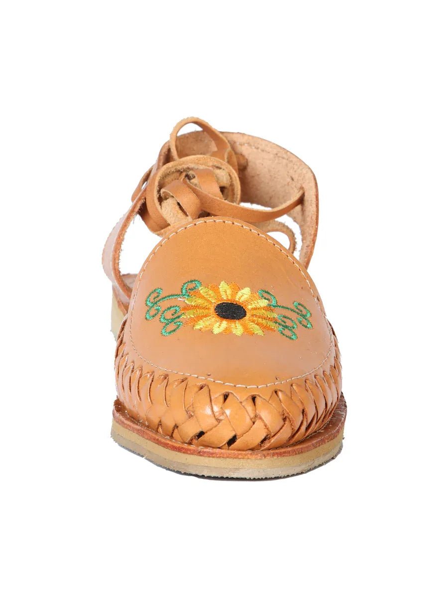 Mexican Artisanal Sandals Leather Tan 603920 - N4dboots.com