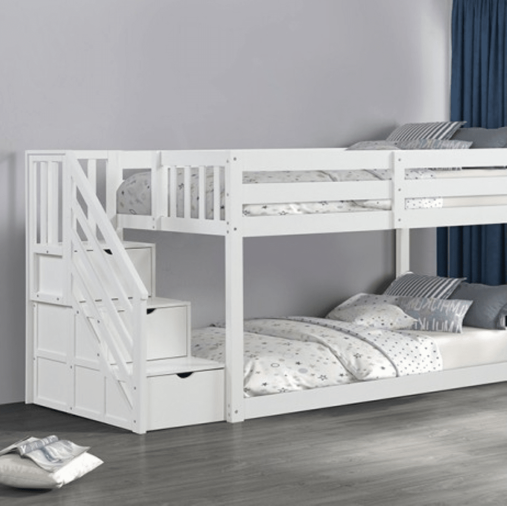 JOJO Bunk Bed | FM - BK1100WH - BED Color White - N4dboots.com