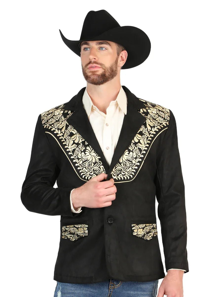 El General Men’s Suede Blazer - Black 45647 - N4dboots.com