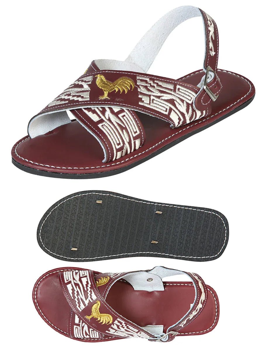 Mexican Artisanal Sandals 50% Leather, 50% Synthetic Shedron 603791 - N4dboots.com