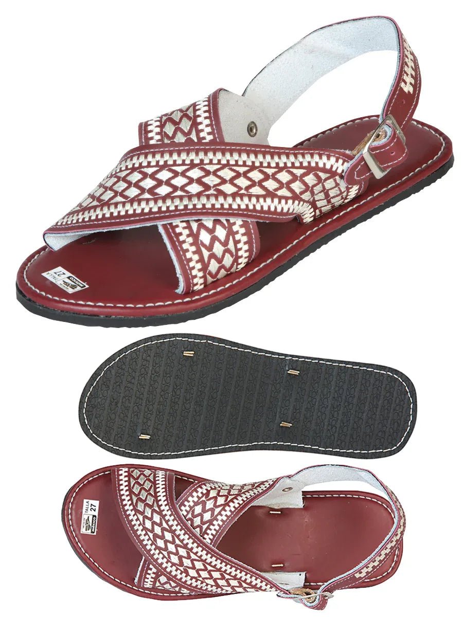 Mexican Artisanal Sandals 50% Leather, 50% Synthetic Shedron 603784 - N4dboots.com