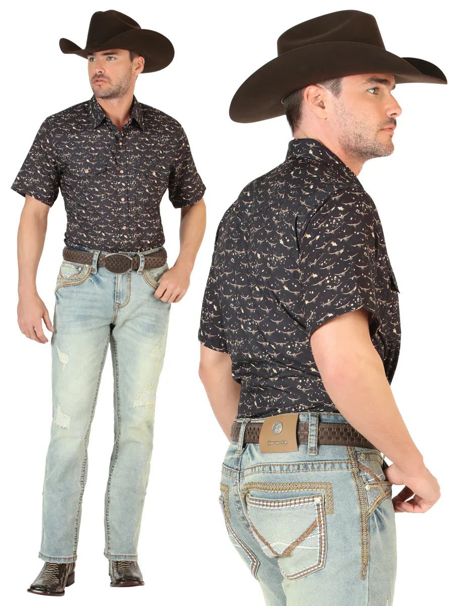 Centenario Men’s Bootcut Jeans - Light Blue 45535 - N4dboots.com