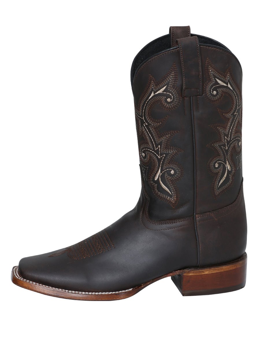 Rodeo Boot El Senor de los Cielos - leathert Crazy - Choco 124067 - N4dboots.com