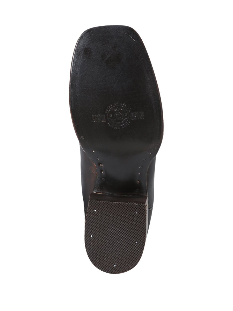 Rodeo Boot El Senor de los Cielos - leathert Crazy - Choco 124067 - N4dboots.com
