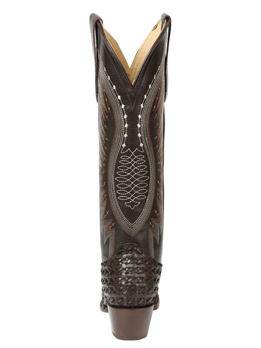 El General Women’s Embroidered Western Boots - Choco 45782 - N4dboots.com