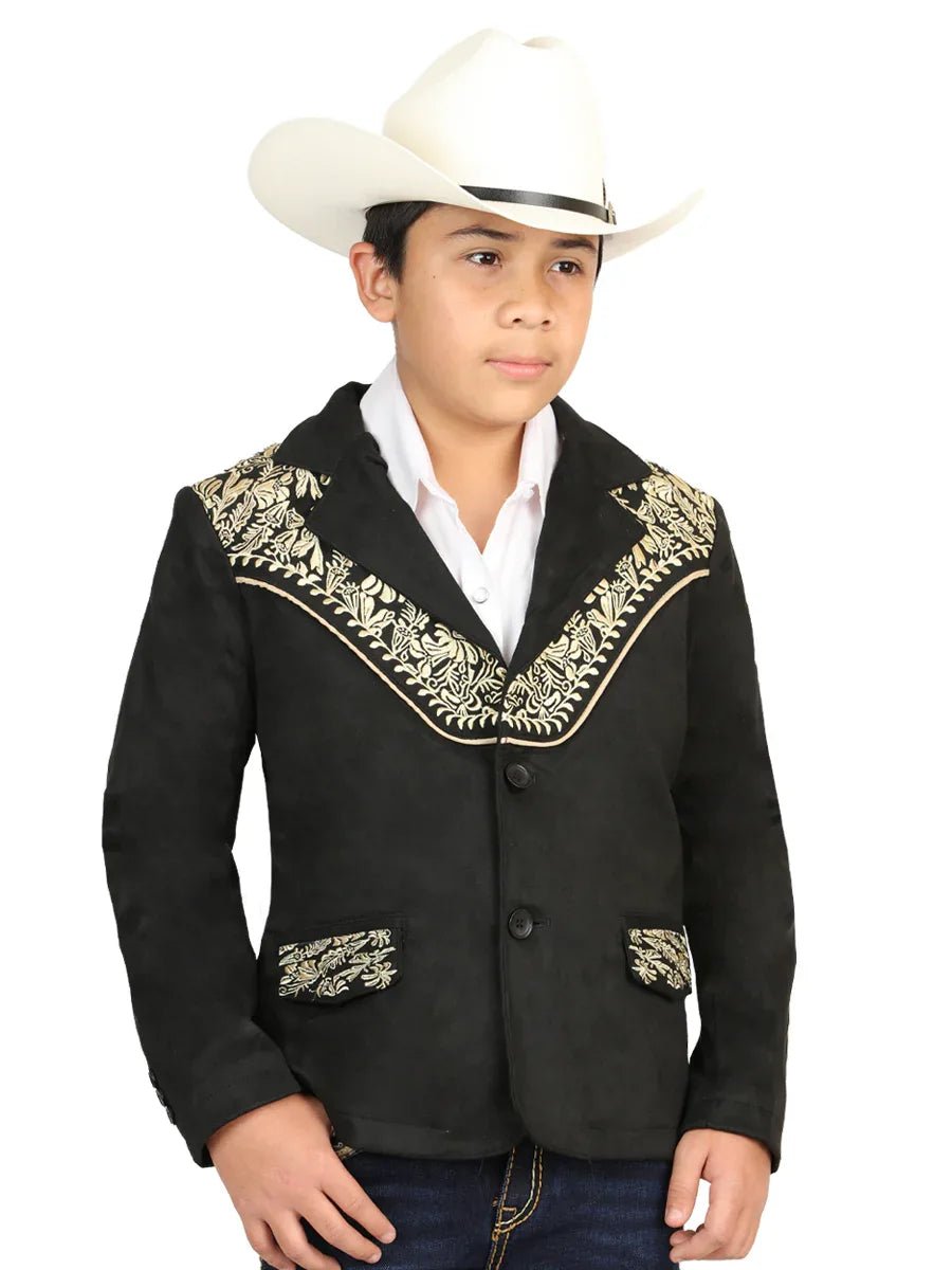 El General Kids’ Suede Blazer - Black 45659 - N4dboots.com