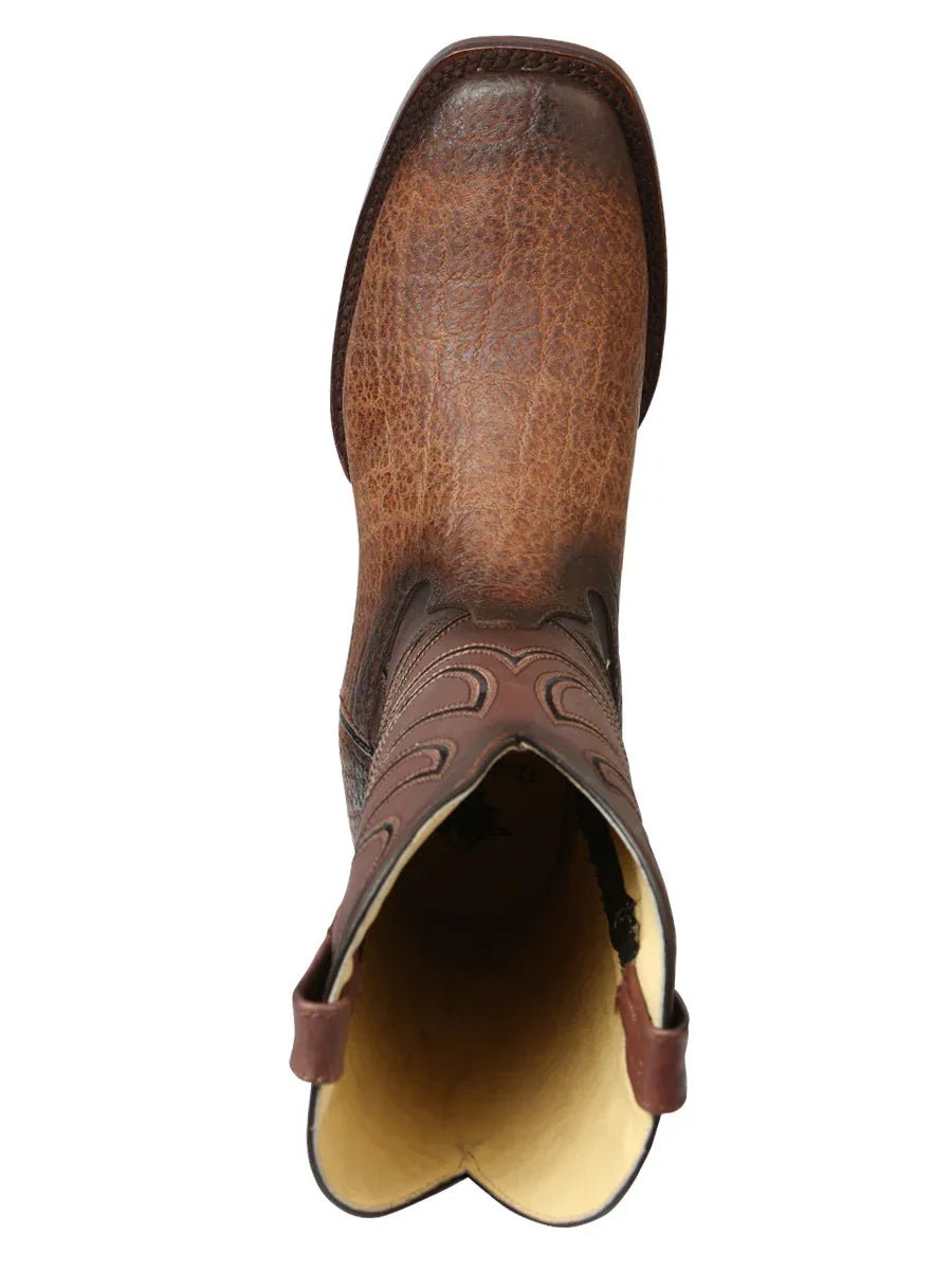 Men’s El General Rodeo Boots - Tobacco Elephant Print 45665 - N4dboots.com