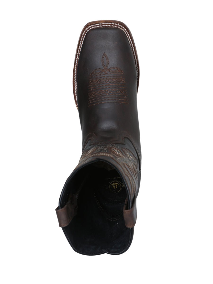 Rodeo Boot El Senor de los Cielos - leathert Crazy - Choco 124067 - N4dboots.com