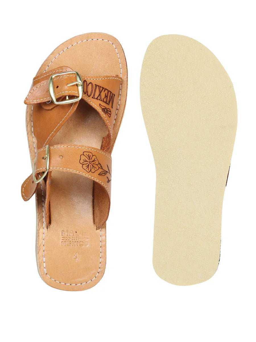 Mexican Artisanal Sandals Leather Tang 603925 - N4dboots.com
