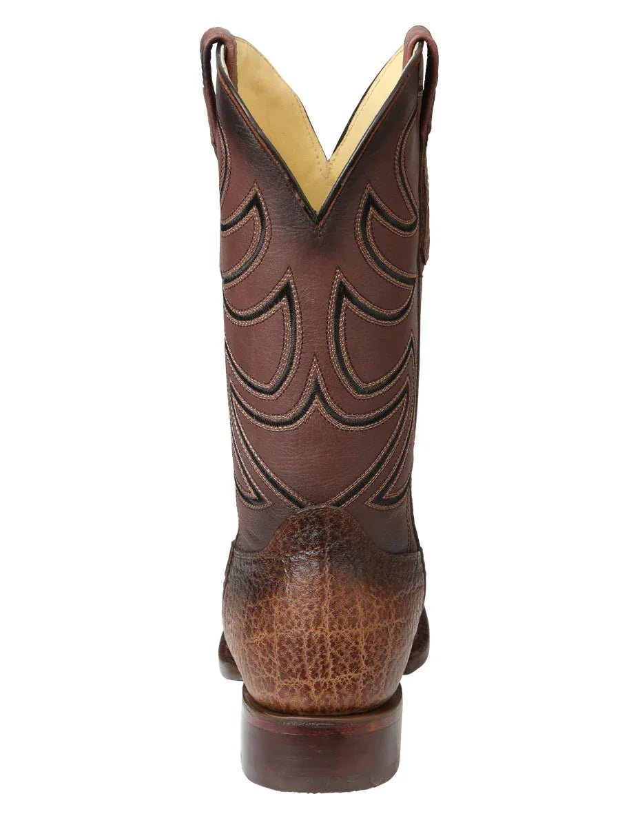 Men’s El General Rodeo Boots - Tobacco Elephant Print 45665 - N4dboots.com