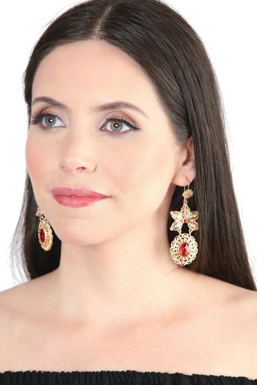 Mexican Artisanal Aretes Filigrana Gold 604030 - N4dboots.com