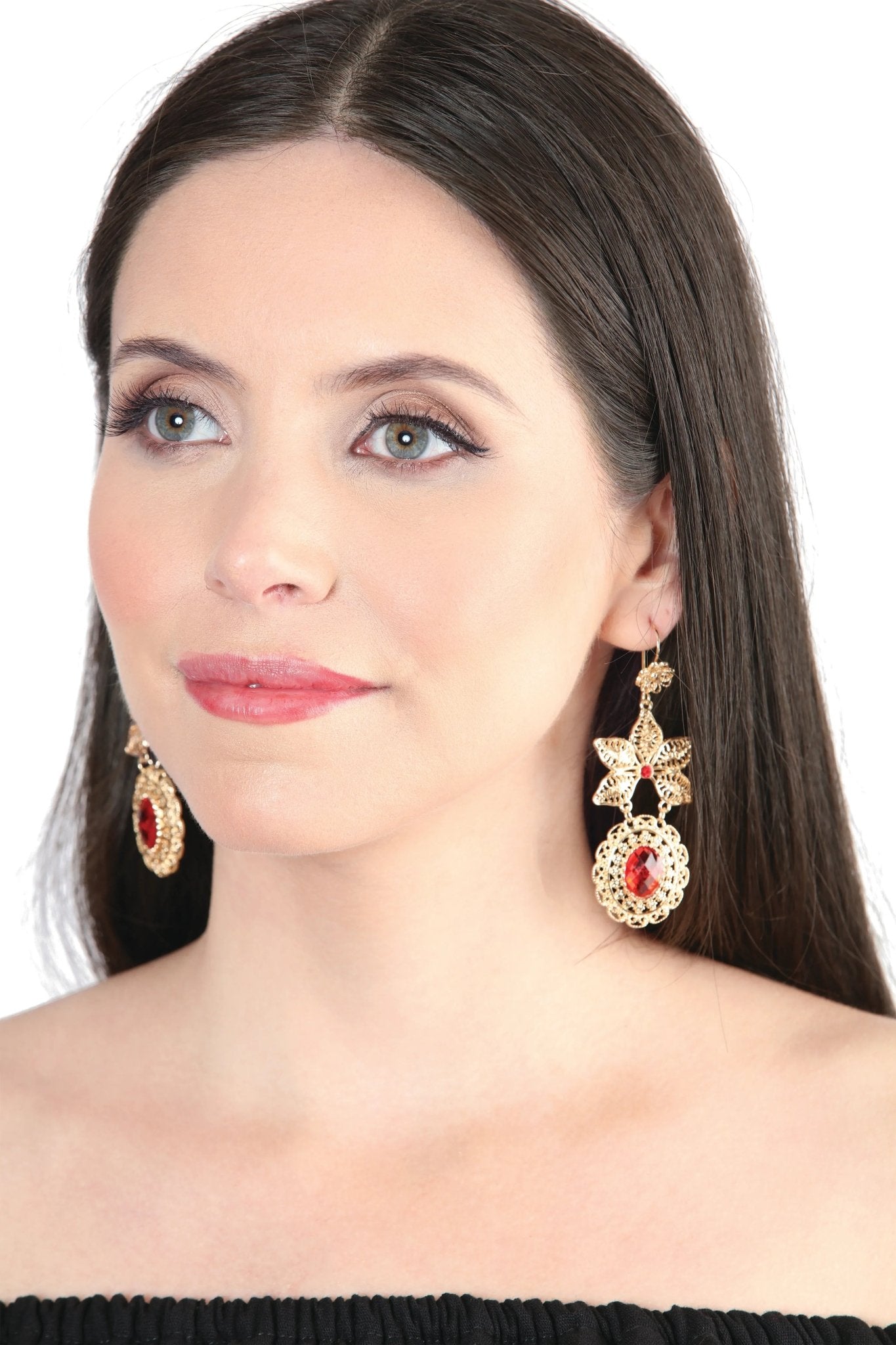 Mexican Artisanal Aretes Filigrana Gold 604030 - N4dboots.com