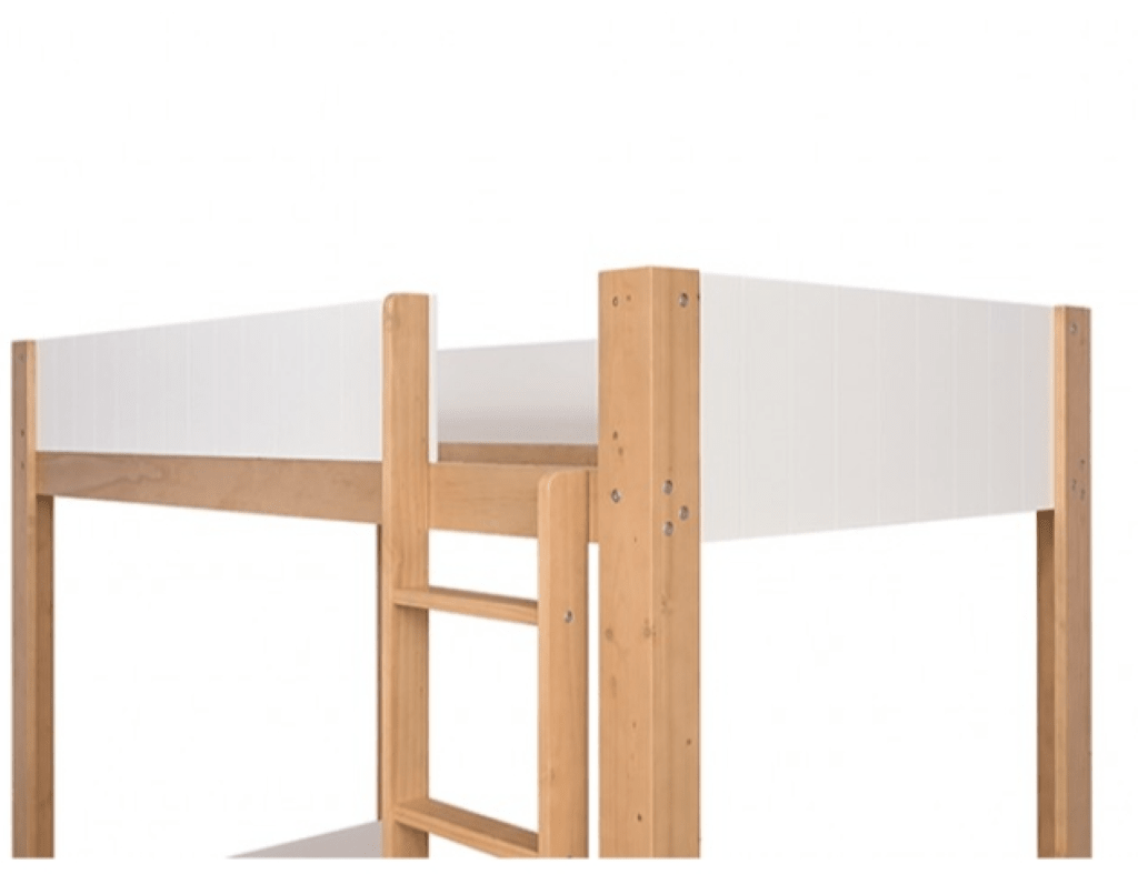 TERRI Twin/Twin Bunk Bed | FM - BK204A - T - BED Color White/Natural - N4dboots.com