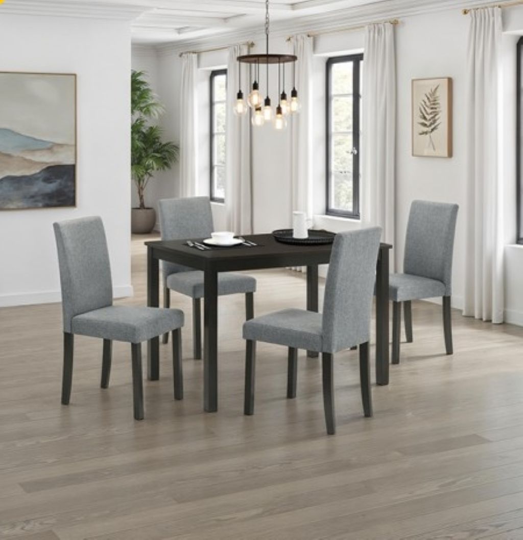 WORLAND 5 PC> DINING TABLE SET | FM32003ES - T - 5PC COLOR Espresso - N4dboots.com