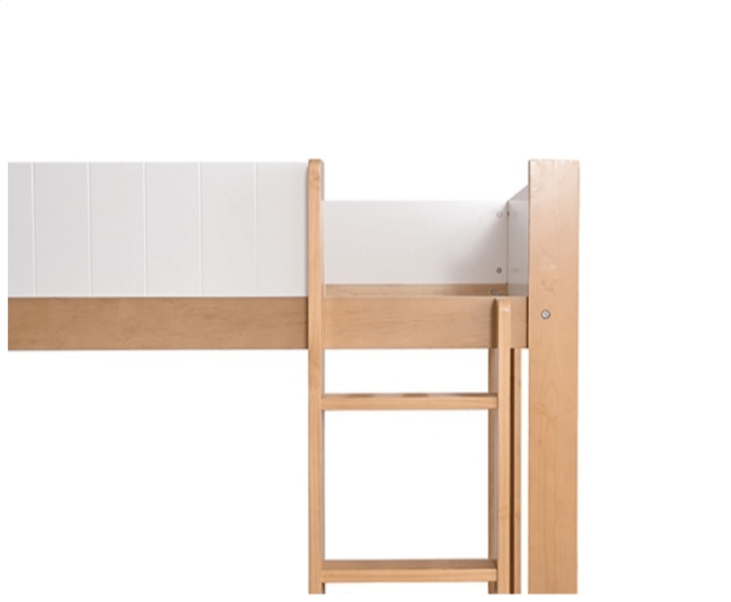TERRI Twin/Twin Bunk Bed | FM - BK204A - T - BED Color White/Natural - N4dboots.com