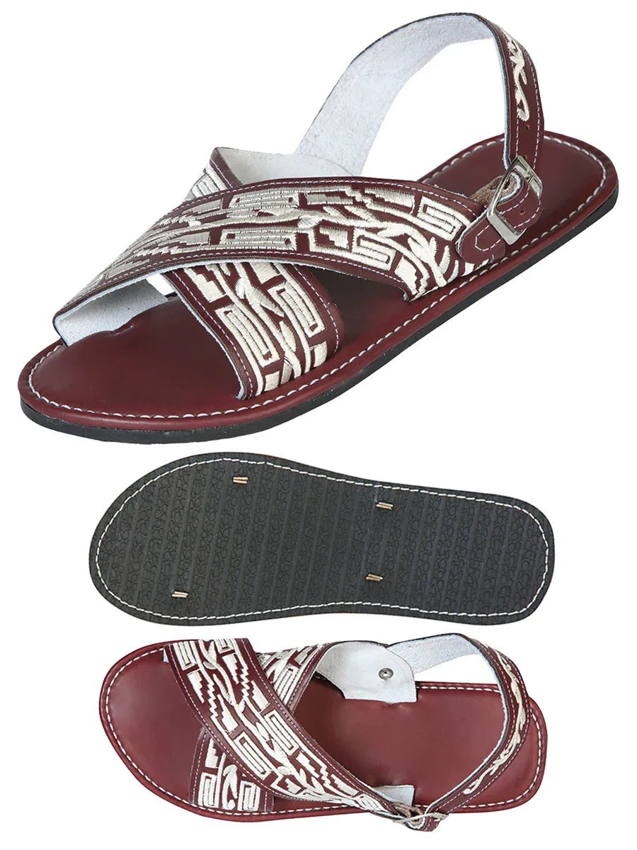 Mexican Artisanal Sandals 50% Leather, 50% Synthetic Shedron 603797 - N4dboots.com