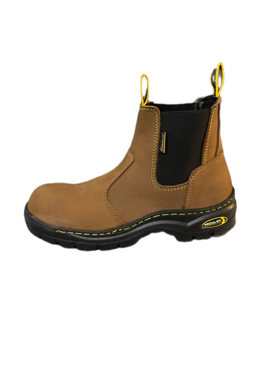 Bota ProCliff de Hombre Nobuck Maple con Casco de Poliamida – Cuero Vacuno – Trabajo - N4dboots.com