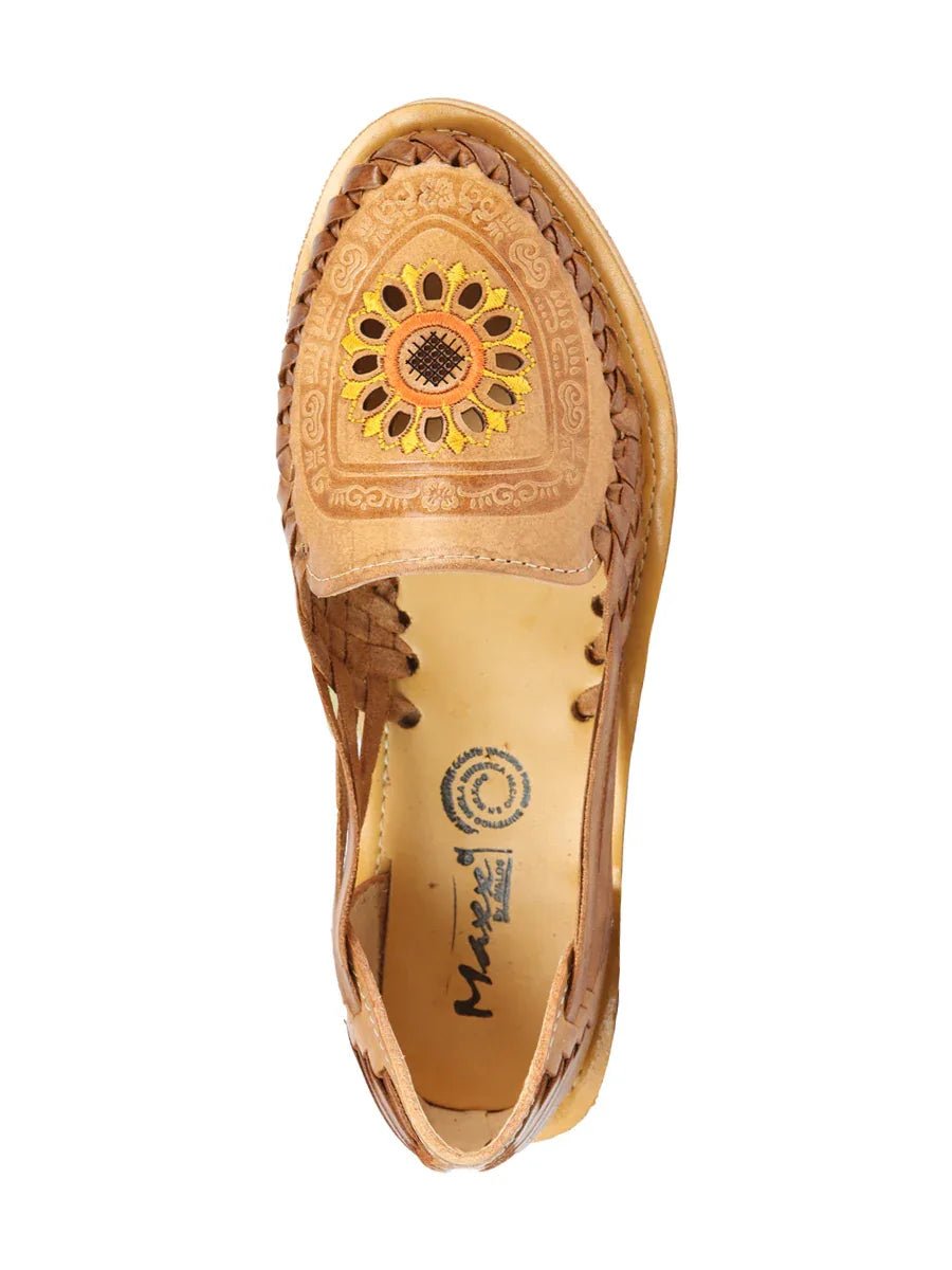 Mexican Artisanal Sandals Leather Tang 604024 - N4dboots.com