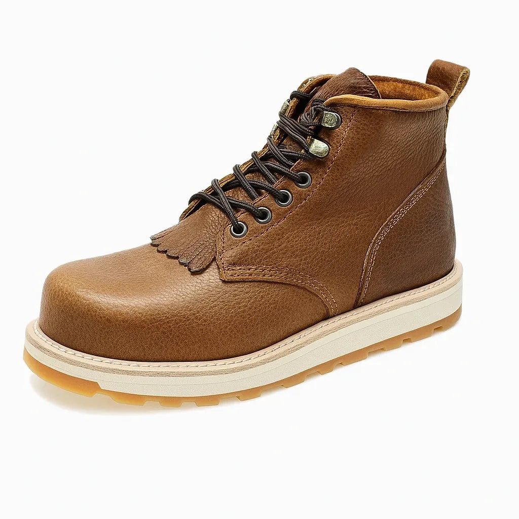 Bota de trabajo color cafe - N4dboots.com