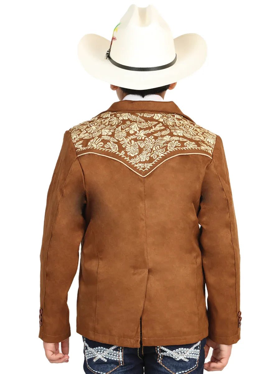 El General Kids’ Suede Blazer - Tan 45658 - N4dboots.com