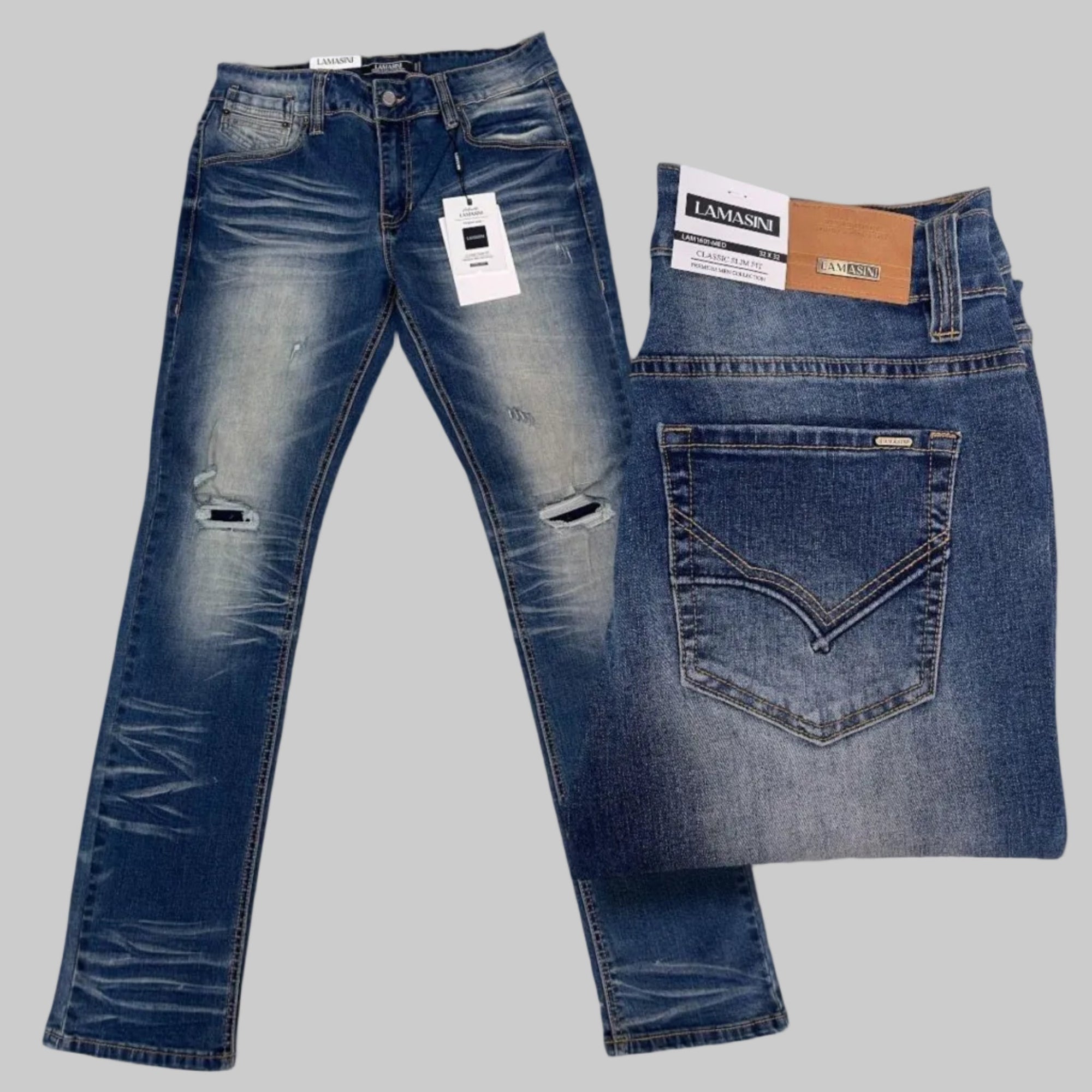 LAMASINI Men Jeans Lam - N4dboots.com